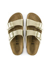 sandalia bio "Arizona" metalizada oro