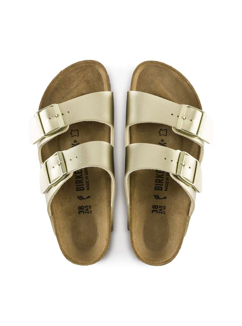 sandalia bio "Arizona" metalizada oro
