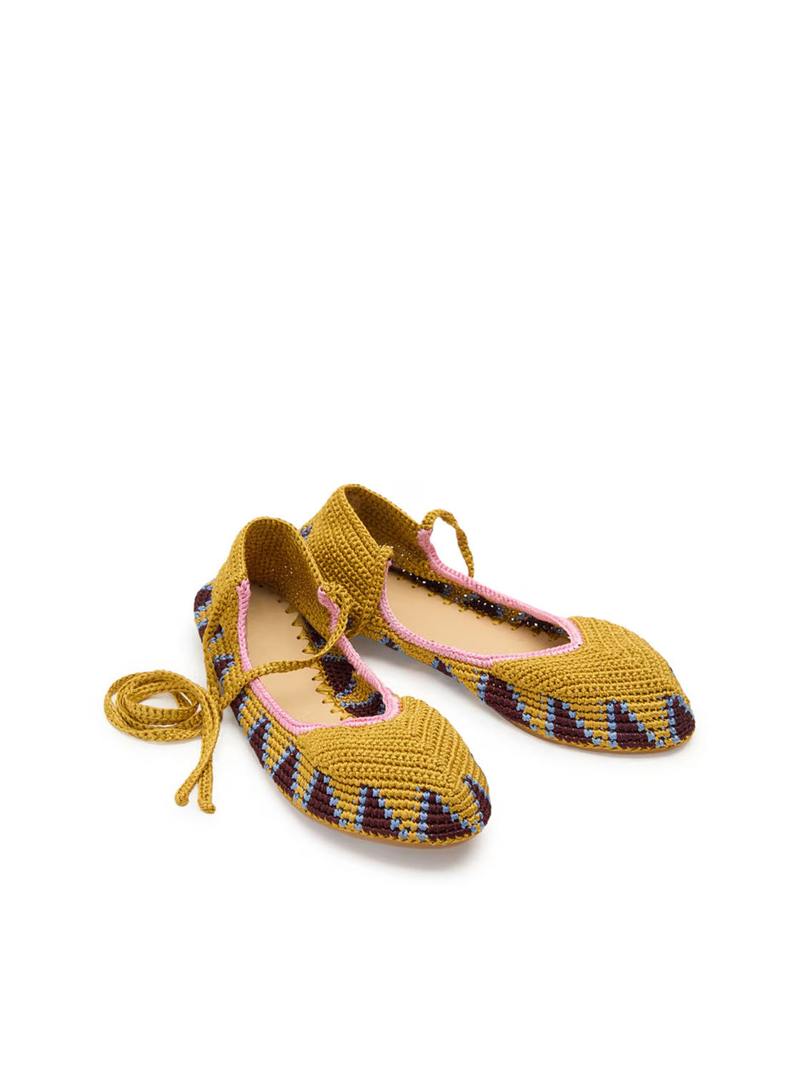 Bailarina crochet mostaza