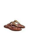 Sandalia griega basic piel camel