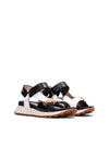 Sandalia sport piel combi negro