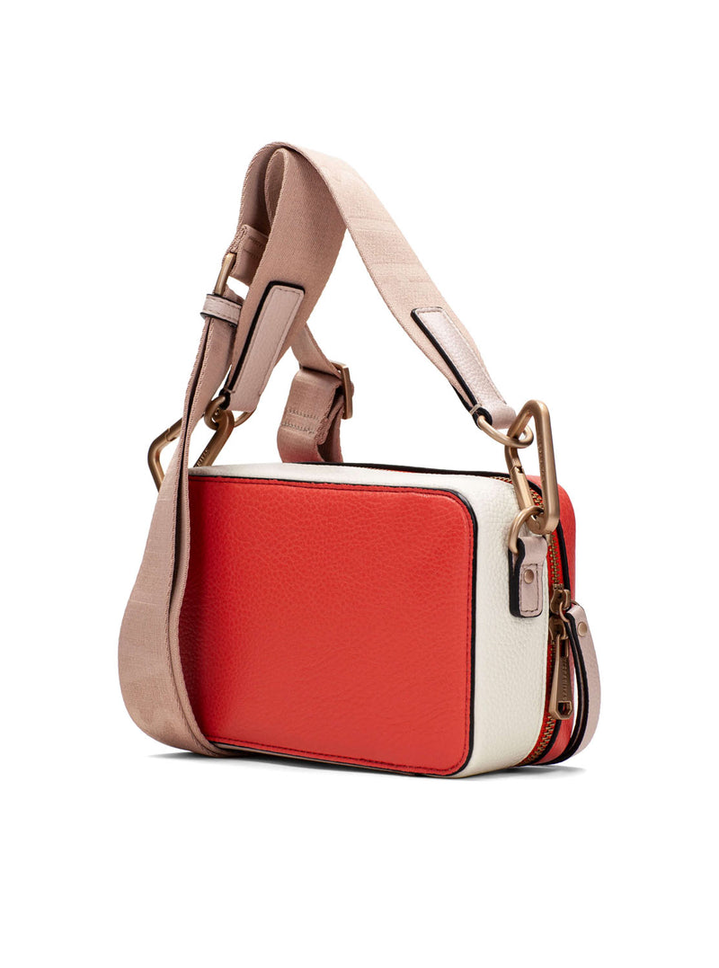 Bolso bandolera coral