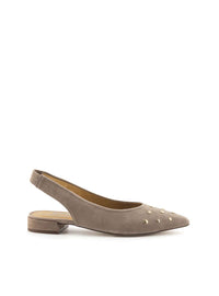 Bailarina destalonada tachas ante taupe