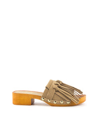 Sandalia flecos ante taupe