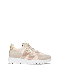 Deportivo combi tejido beige