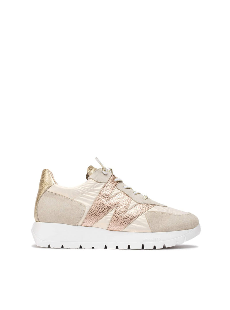 Deportivo combi tejido beige