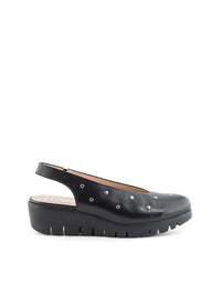 Bailarina sport tachas piel negro