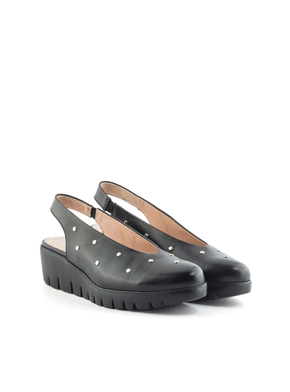 Bailarina sport tachas piel negro
