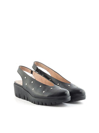 Bailarina sport tachas piel negro