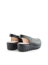 Bailarina sport tachas piel negro