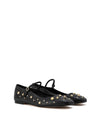 Bailarina tachas piel negro