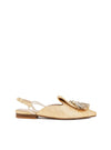 Slipper destalonado rafia multicolor