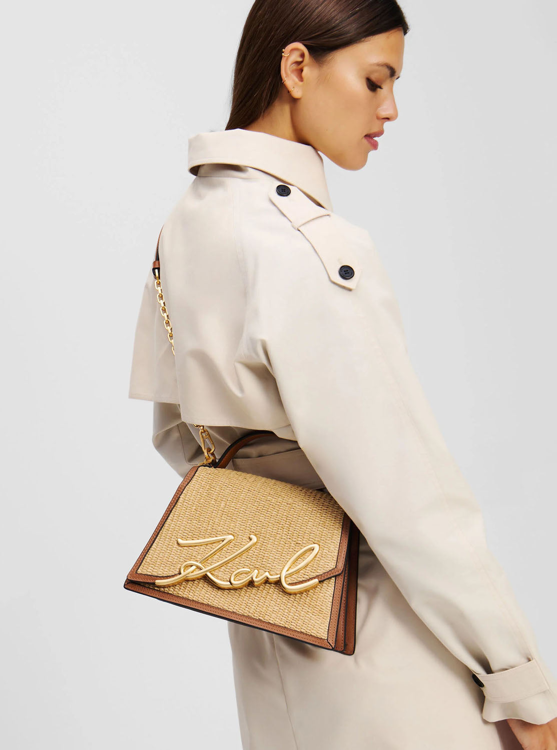 Bolso bandolera signature rafia