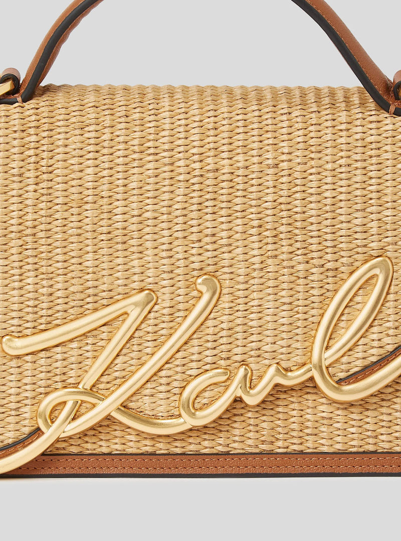 Bolso bandolera signature rafia