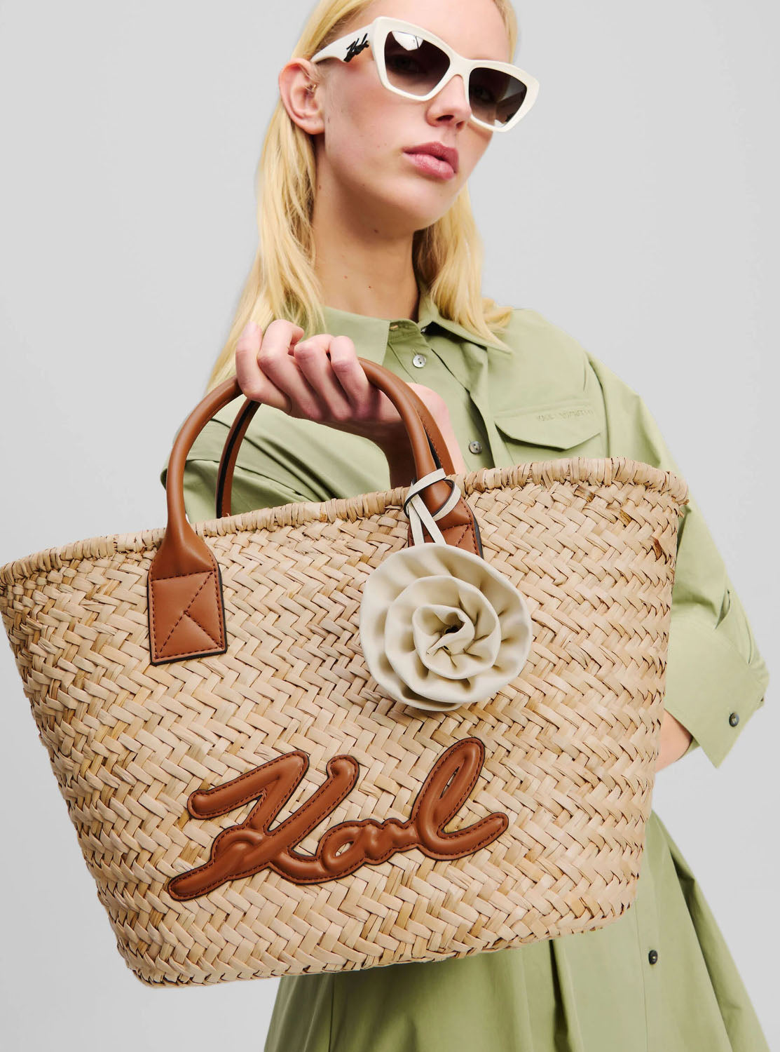 Bolso capazo signature rafia
