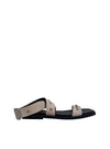 Sandalia pulsera ante taupe