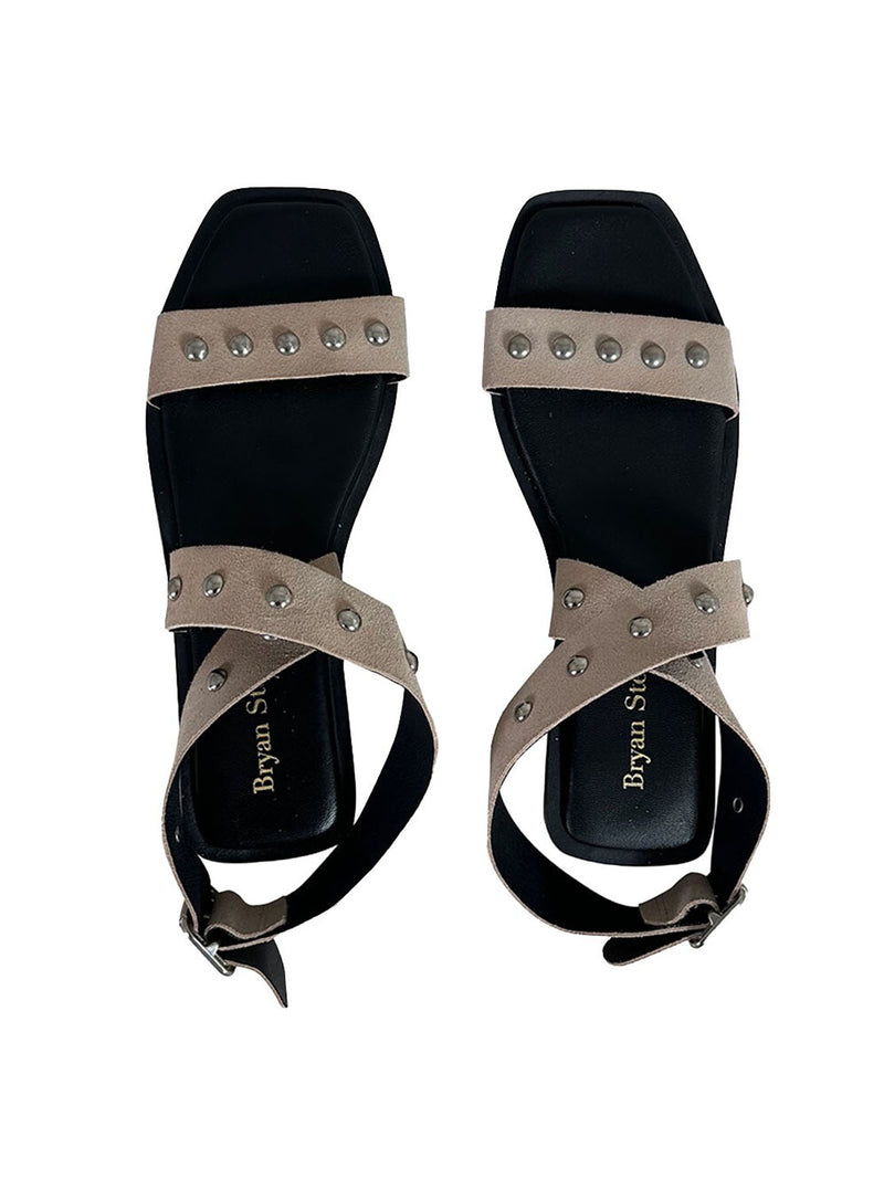 Sandalia pulsera ante taupe