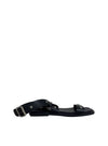 Sandalia pulsera tachas piel negro