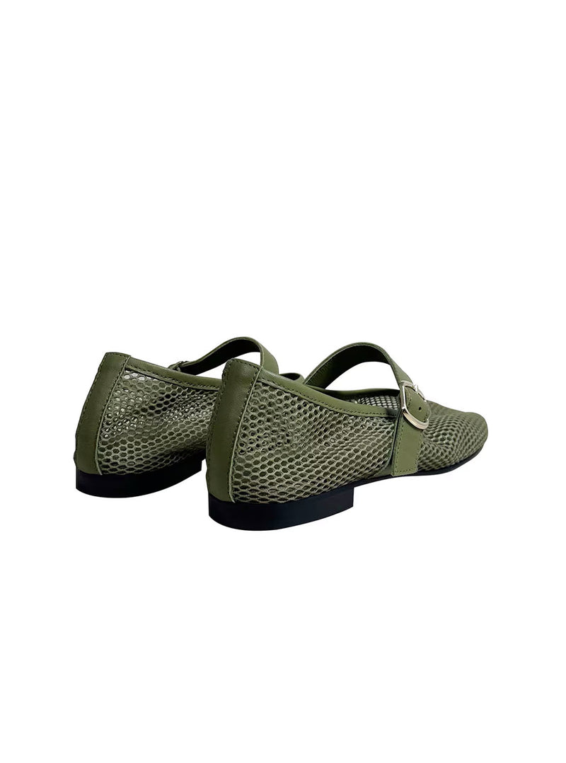 Bailarina rejilla verde
