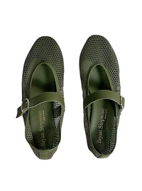 Bailarina rejilla verde