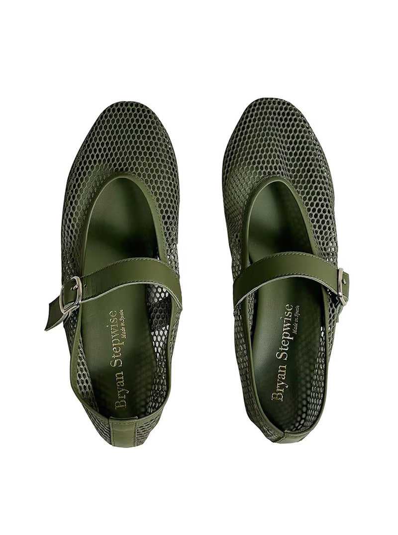 Bailarina rejilla verde