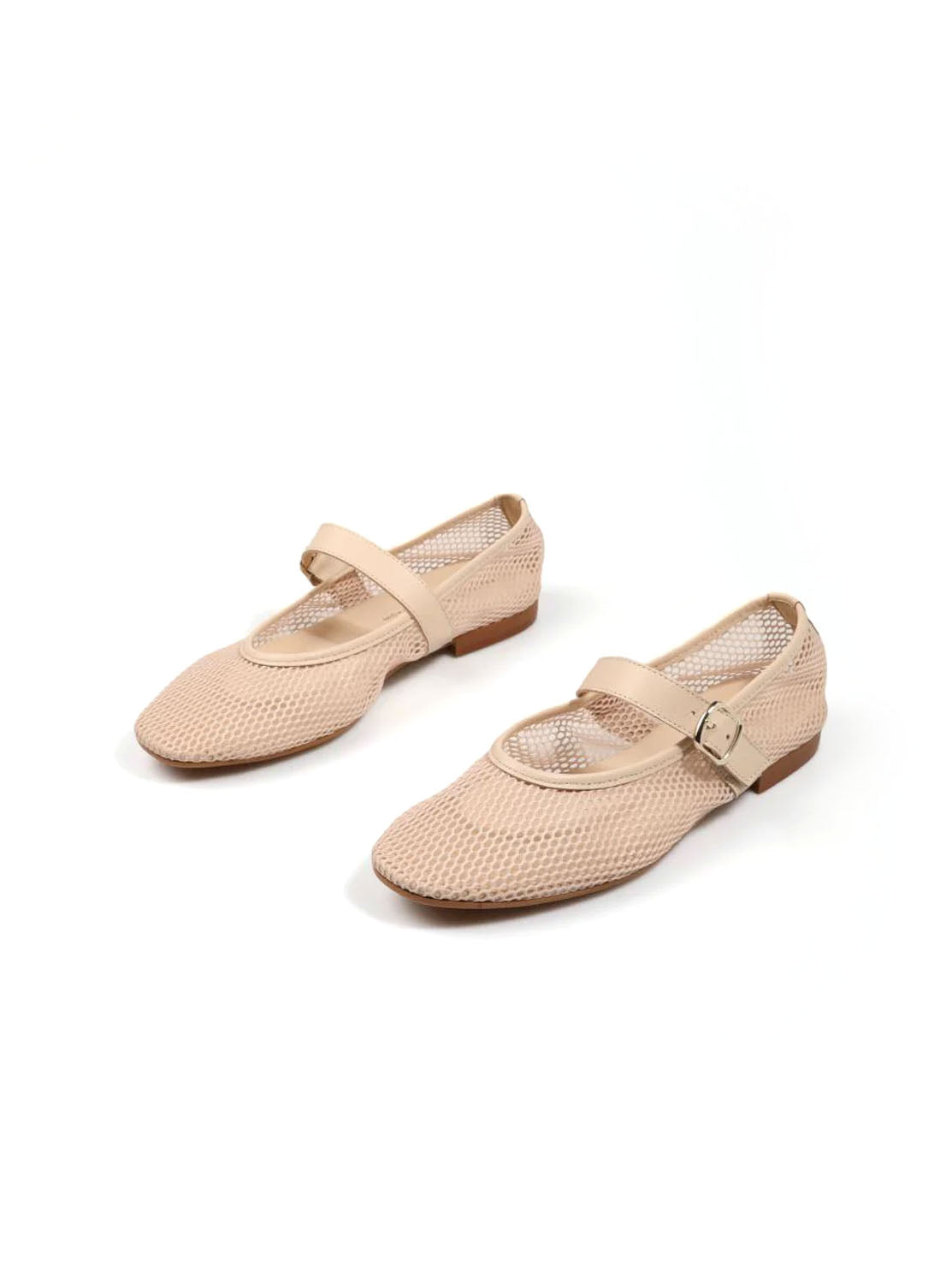 Bailarina rejilla beige