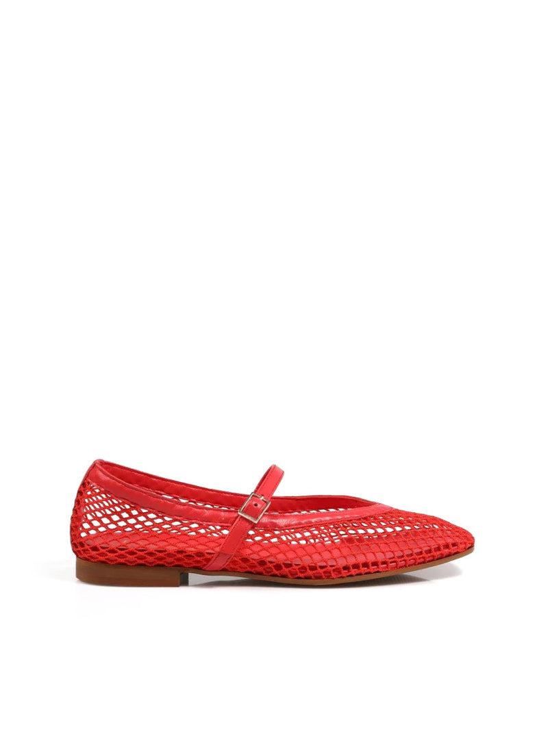 Bailarina rejilla rojo