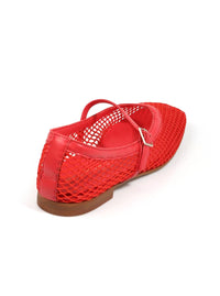 Bailarina rejilla rojo