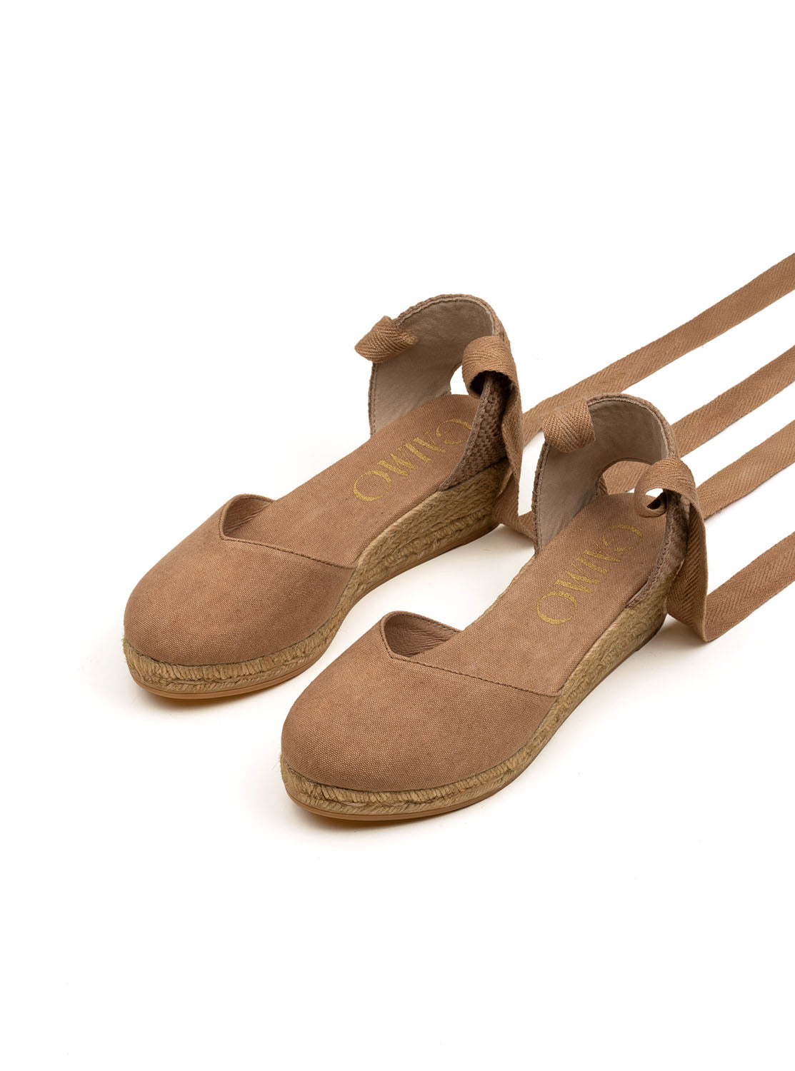 Alpagargata cintas basic tejido camel