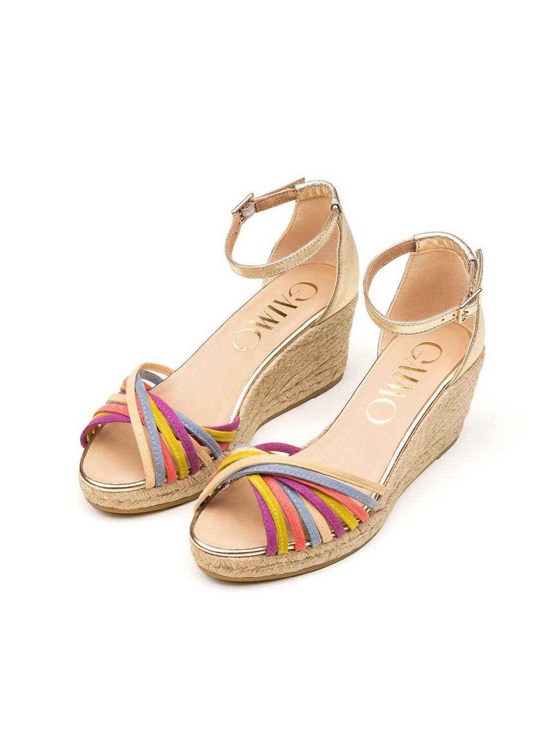 Sandalia yute multitiras multicolor