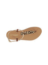 Sandalia plana basic print leopardo