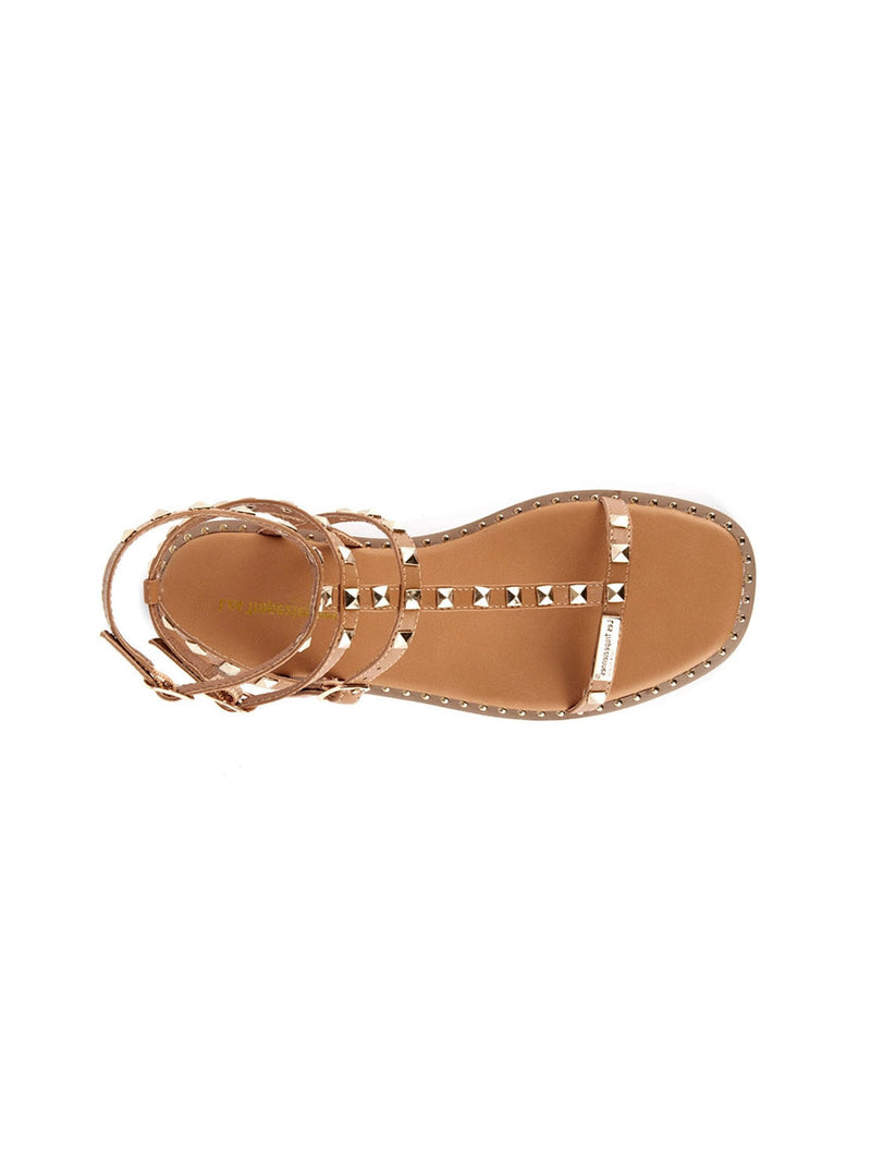 Sandalia romana tachuelas piel cuero