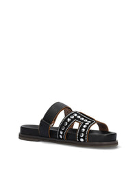 Sandalia bio tachuelas piel negro