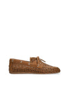 Mocasín "kiowa" calados piel cuero