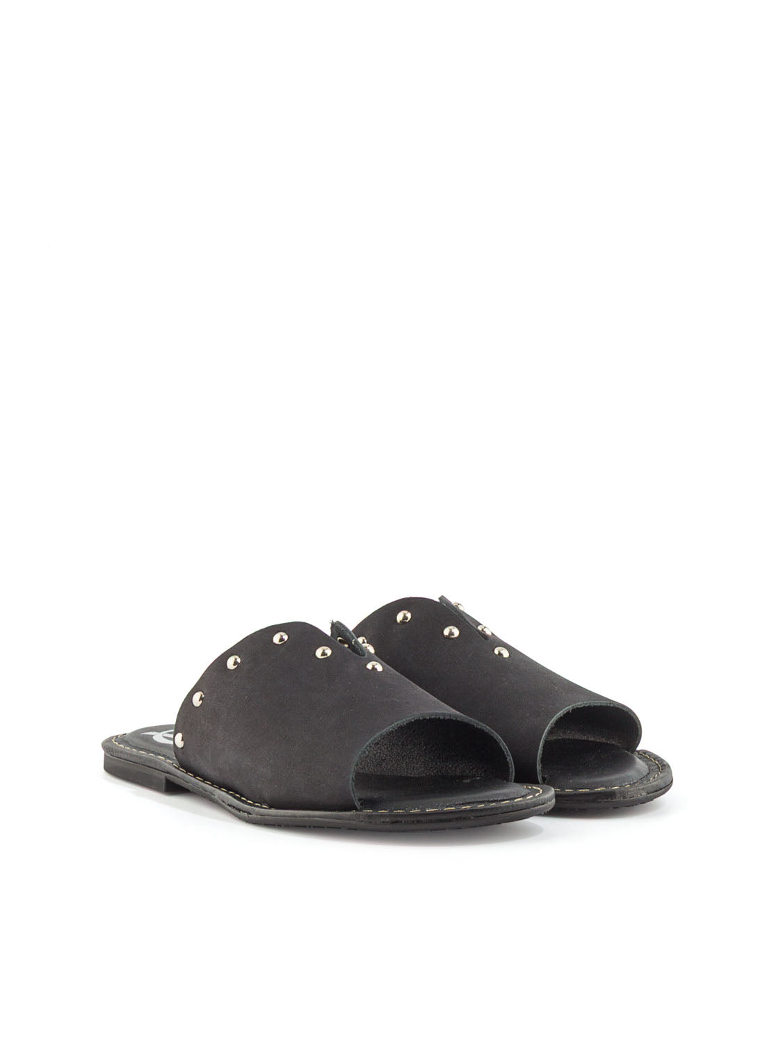 SANDALIA TACHAS NOBUCK NEGRO NEGRO