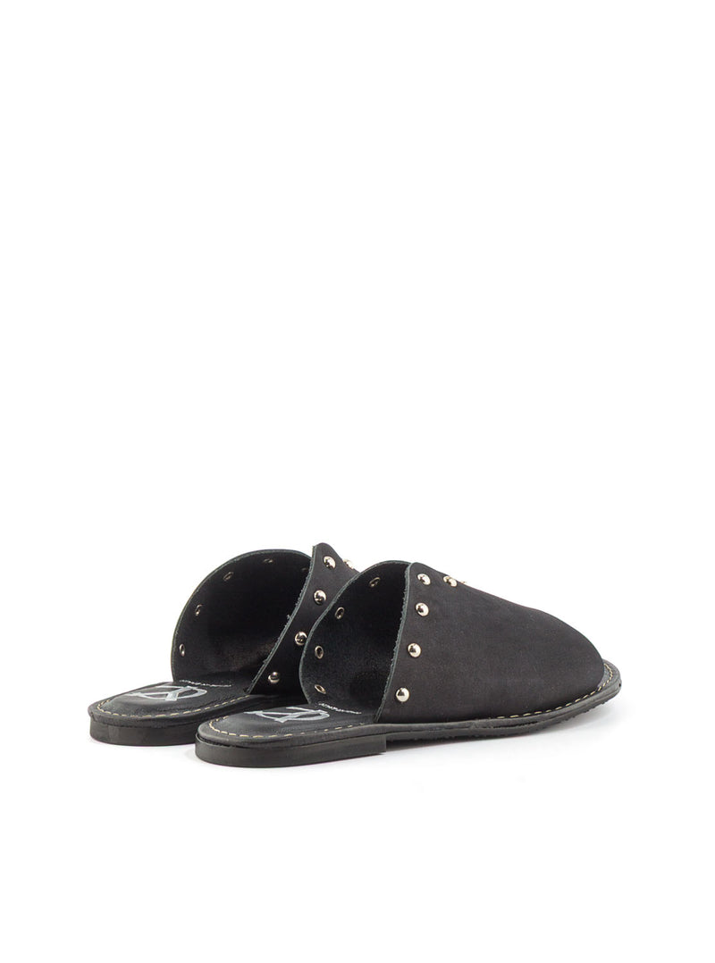 SANDALIA TACHAS NOBUCK NEGRO NEGRO