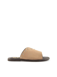 SANDALIA TACHAS NOBUCK TAUPE TAUPE