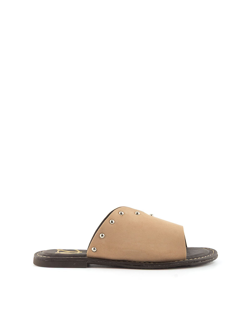 SANDALIA TACHAS NOBUCK TAUPE TAUPE
