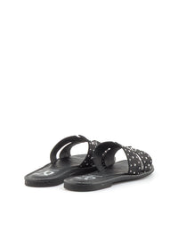 SANDALIA MICROTACHAS NOBUCK NEGRO NEGRO