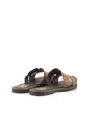 SANDALIA MICROTACHAS NOBUCK MARRON MARRON