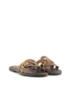 SANDALIA NOBUCK MARRON LEOPARDO MARRON LEOPARDO