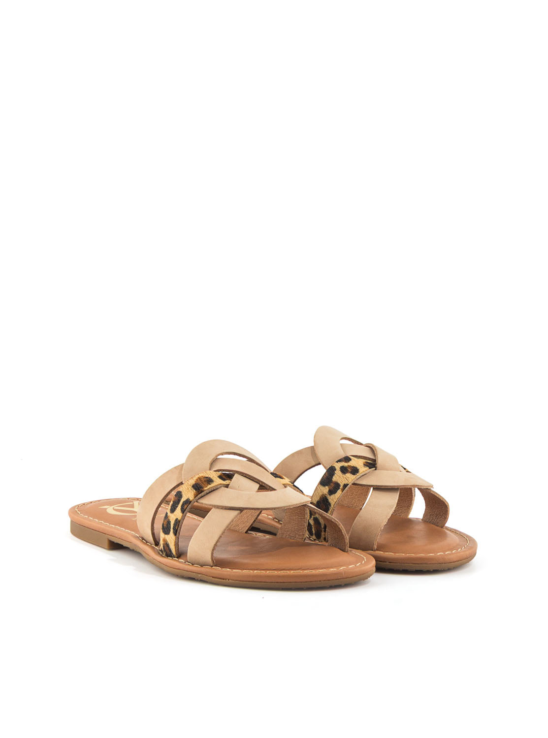 SANDALIA NOBUCK TAUPE LEOPARDO TAUPE LEOPARDO