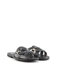 SANDALIA PIEL NEGRO CEBRA NEGRO CEBRA