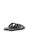 SANDALIA PIEL NEGRO CEBRA NEGRO CEBRA