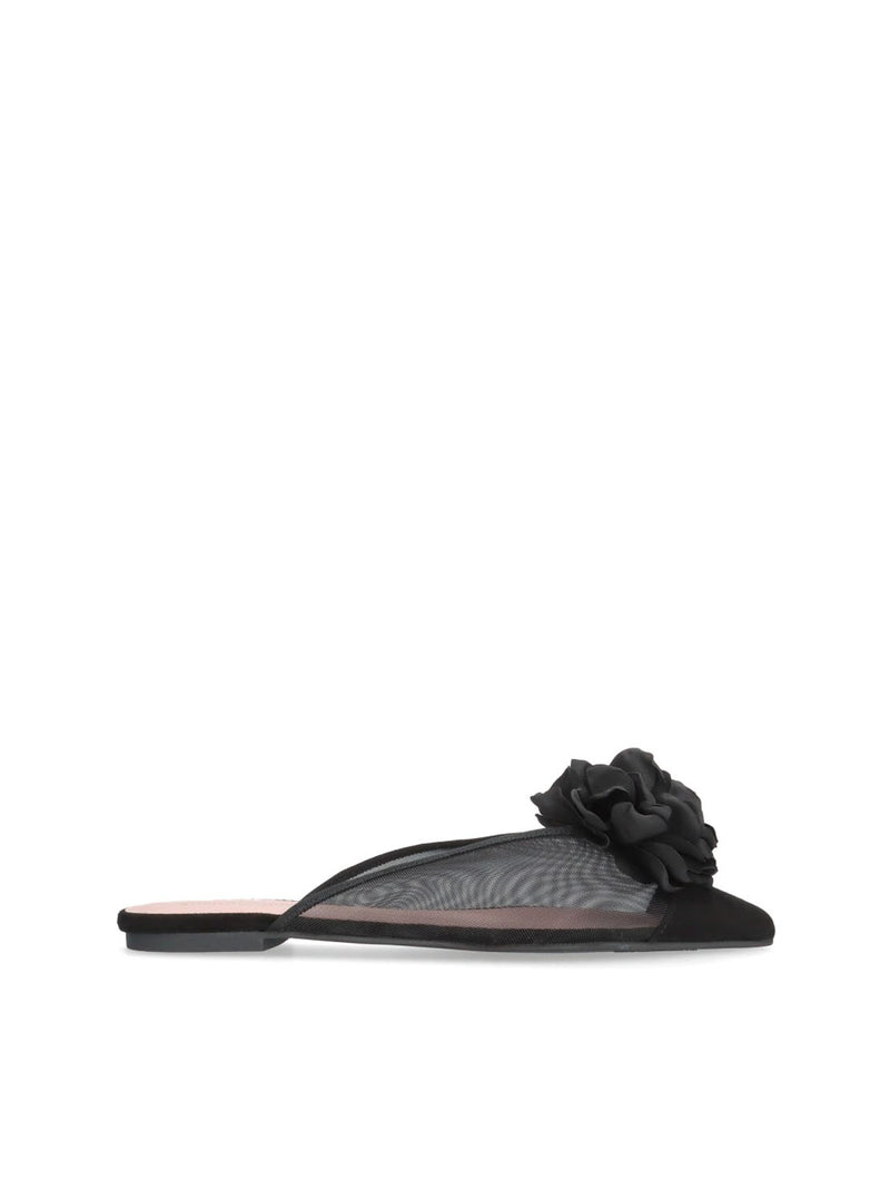 Mule flor rejilla negro