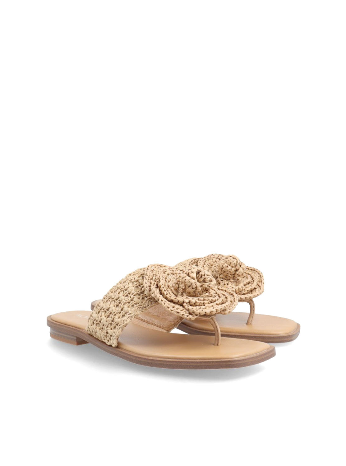 Sandalia crochet flor