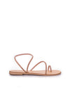 Sandalia plana strass rosa