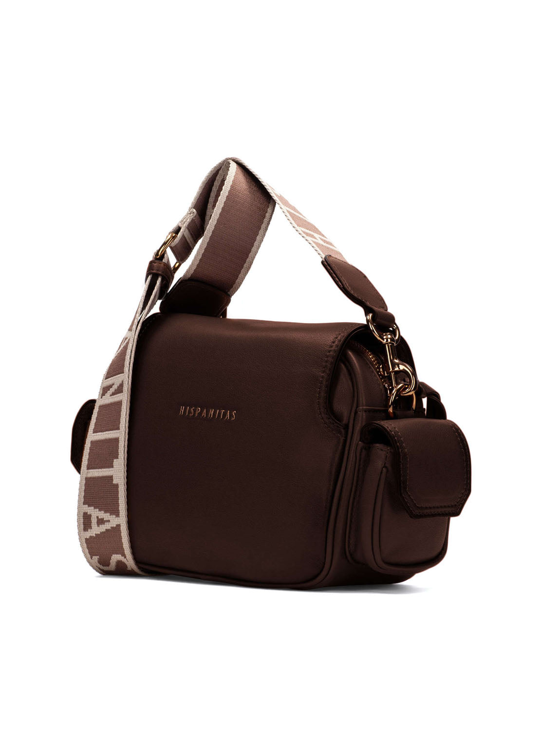 Bolso hebillas piel avellana