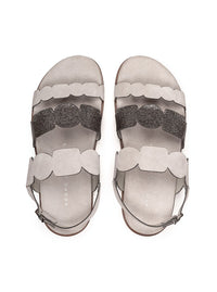 Sandalia brillos ante gris