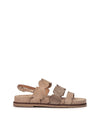 Sandalia brillos ante beige